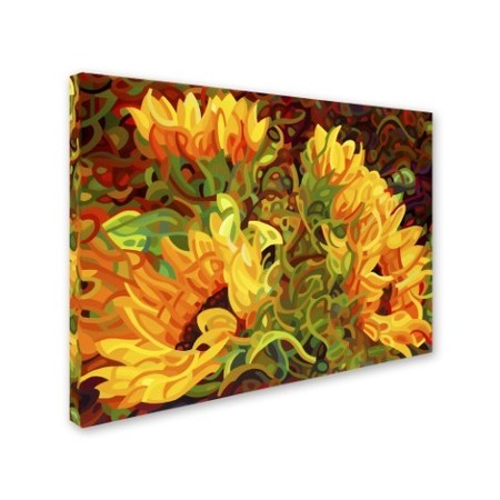 Trademark Fine Art Mandy Budan 'Four Sunflowers' Canvas Art, 35x47 ALI0919-C3547GG